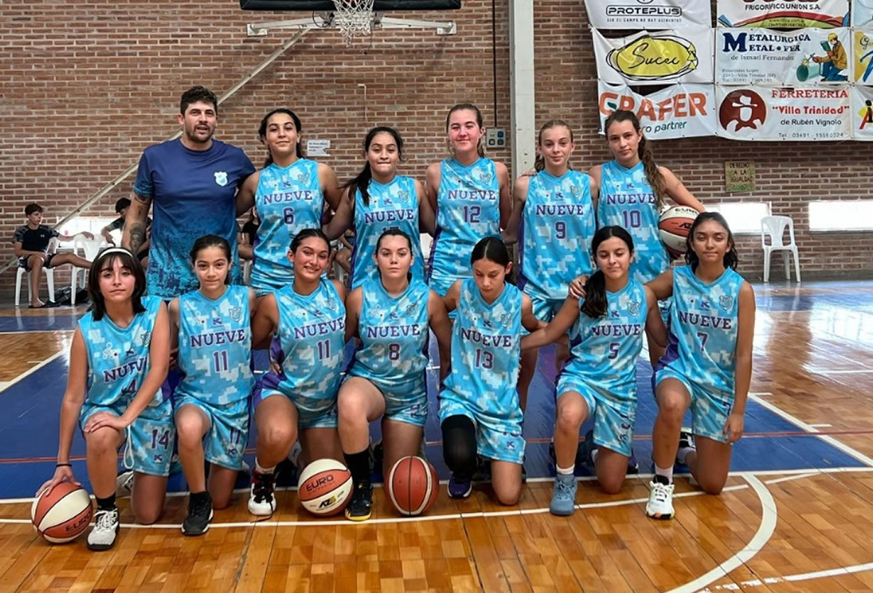 Morteros: El básquet femenino de Nueve hace historia, debuta en la Liga Provincial