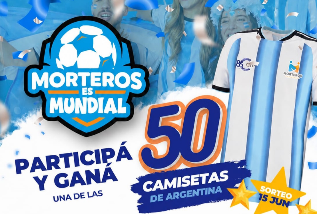 ¿Querés ganarte una camiseta de la Selección Argentina? Comprá en Morteros y participá del sorteo
