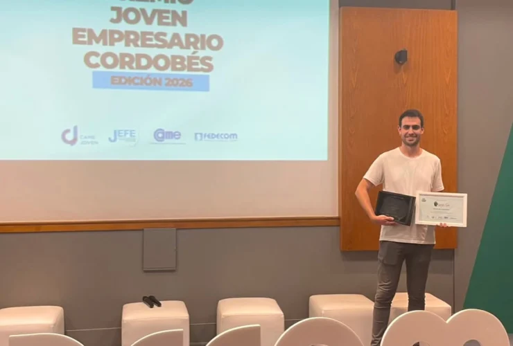 Un joven empresario de Morteros fue distinguido como finalista en un concurso provincial de FEDECOM