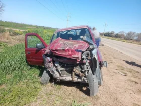Accidente en la Ruta Provincial N.º 1: chocaron un colectivo y una camioneta