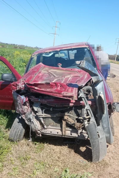Accidente en la Ruta Provincial N.º 1: chocaron un colectivo y una camioneta