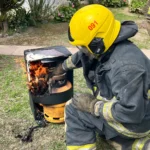 Bomberos de Morteros controlaron un incendio de una estufa con garrafa
