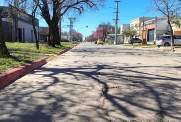 Morteros: señalizaron los sectores habilitados para estacionar en Bv. Eva Perón