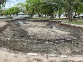 Morteros: limpian el lago norte del Parque Central y amplían la ciclovía sur