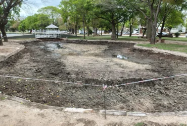 Morteros: limpian el lago norte del Parque Central y amplían la ciclovía sur