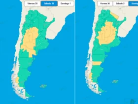 Alerta amarilla por tormentas para el fin de semana